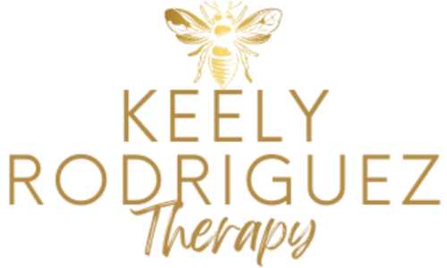 Keely Rodriguez offering therapy for stress, anxiety, and trauma, specializing in support for midlife women